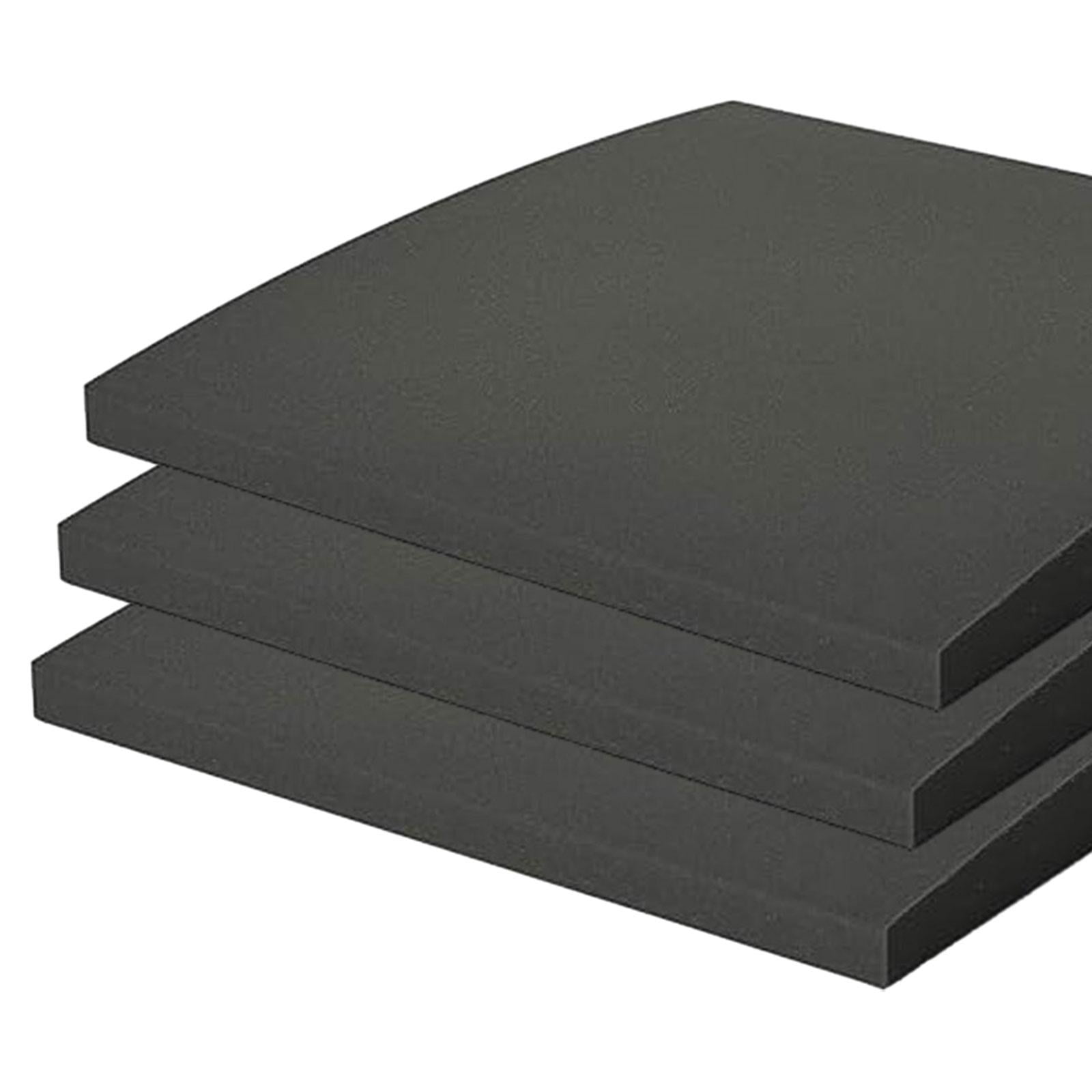 Fancyes 3 Pieces Couch Cushion Support for Sagging Seat Anti Slip Curved Sofa Cushion Support Insert Sponge Pad for Sectional Chair Black hardness 70
