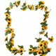 thumbnail image 1 of Guirnalda de vides ICERUN, tela suave de seda, girasoles resistentes a la decoloración., 1 of 5