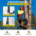 thumbnail image 3 of VEVOR Tree Climbing Pics Set Pole Climbing Éperons Acier Réglable Grimpeur Gaffs, 3 of 9