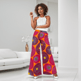 thumbnail image 3 of BintaRealWax African Women's Fashion Casual Plus Size African Print Cotton Wide Leg Pants with Pockets African Women Pant WY1029, 3 of 5