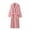 Pink, variant on VANLOFE Unisex Warm Pajamas Household Clothes Solid Bathrobe Lengthened Night-robe Man's Nightgown Casual Robes Purple Robes Sleepwear for Woman L
