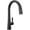 Matte Black, variant on Delta 9191-Pr-Dst Monrovia 1.8 GPM Deck Mounted Pull Down Kitchen Faucet - Lumicoat Chrome