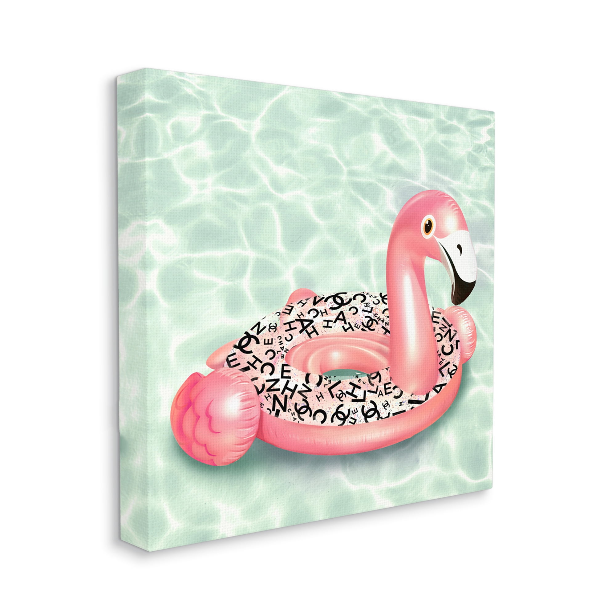 Stupell Industries Chic Summer Pool Float Glam Fashion Pattern Graphic Art Gallery Wrapped Canvas Print Wall Art, Design by Ziwei Li