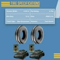 thumbnail image 3 of 2 (Two) 400x12, 400-12, 4.00-12 Front 3 Rib Tractor Tires with Tubes Hd 4 Pr, Heavy Duty 4 Pr Rating for Superior Grip, Stability, and Longevity in Farming Operations, 3 of 6