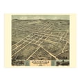 thumbnail image 6 of HISTORIX 1871 Huntsville Madison County Alabama Map Vintage Poster Wall Art Print, 18 x 24 Inch, 6 of 8