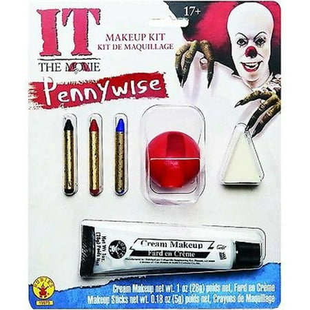 Pennywise Makeup Kit Adult Costume It Horror Movie Clown Scary Evil Stephen King
