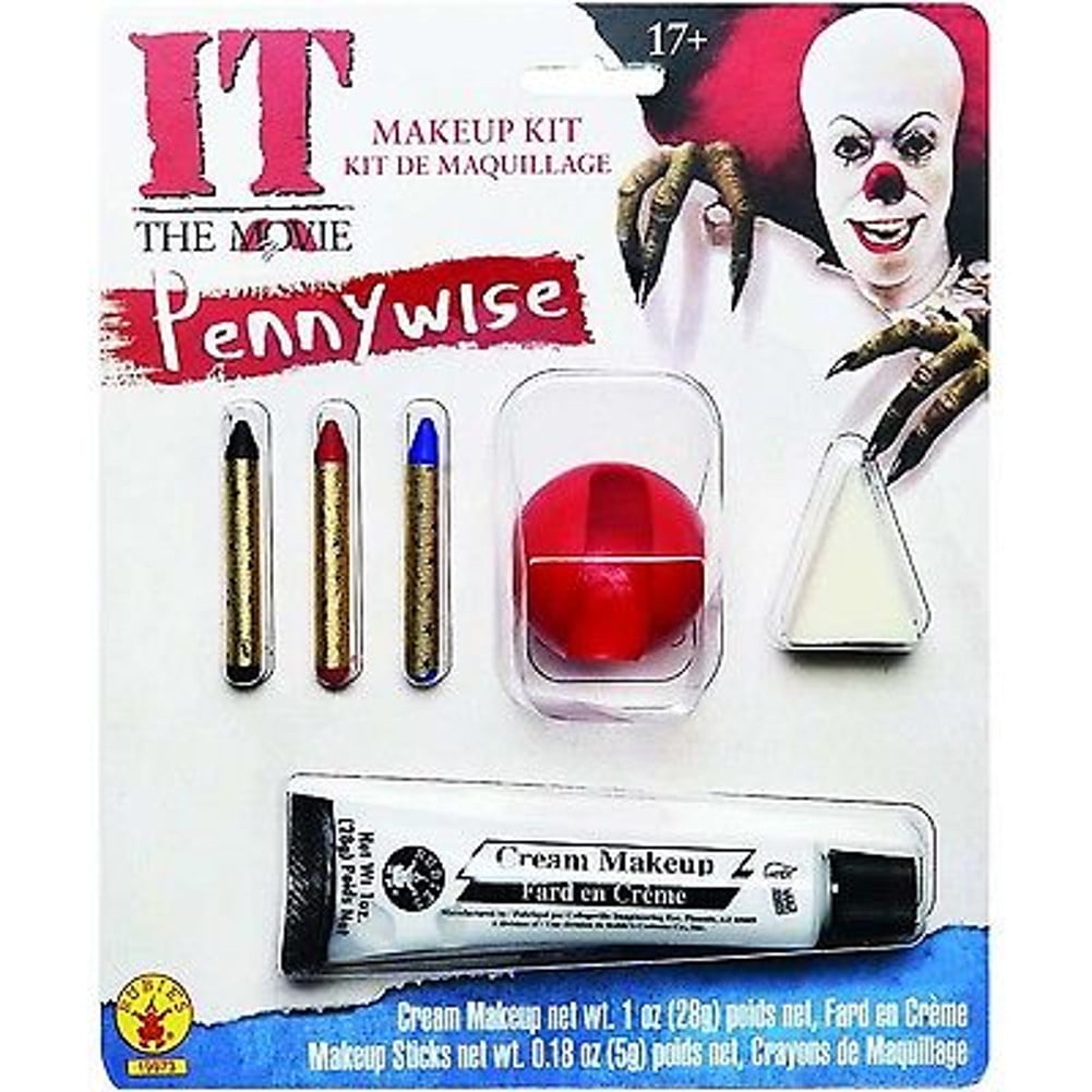 pennywise makeup kit adult costume it horror movie clown scary evil stephen king walmart canada elsa et coloriages