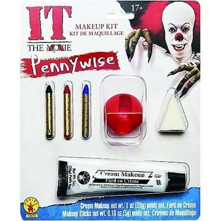 Pennywise Makeup Kit Adult Costume It Horror Movie Clown Scary Evil Stephen King