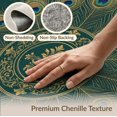thumbnail image 6 of ODIKA Botanical Scrolls Watercolor Classical Plume Bathroom Vintage Refined Structured for Entryway, Kitchen, Mudroom, Stain Resistant Flatwoven, 6 of 7