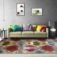 thumbnail image 2 of Superior Amarsi Colorful Washable Indoor Area Rug, Grey, 5' x 8', 2 of 6