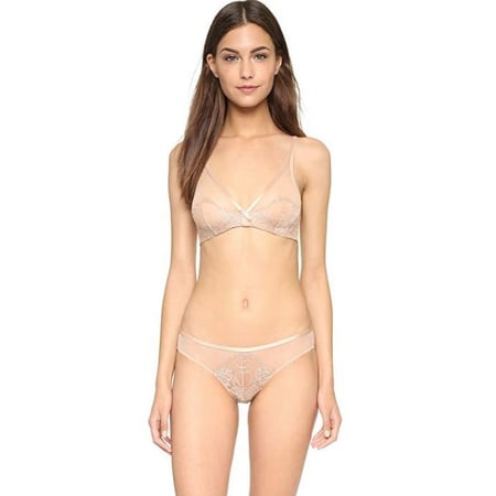 Natori Women's Dark Nude Chantilly Lace Plunge Bra, Size 32D