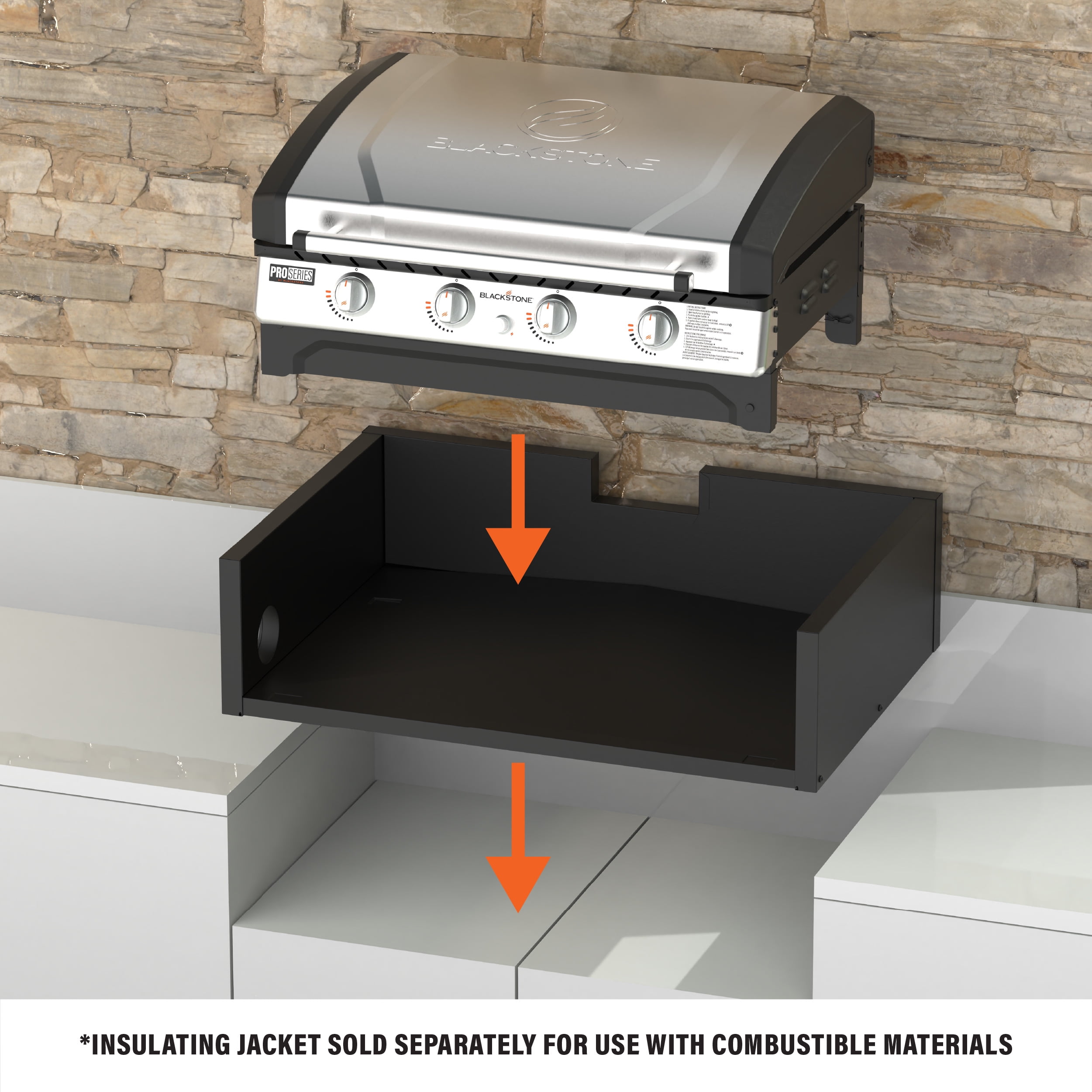 Blackstone Pro Series 4-Burner 36" Omnivore Natural Gas Drop-in Griddle
