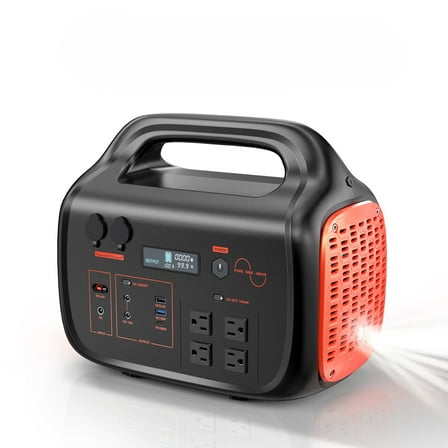 Portable Power Station 1000W - 1024Wh Solar Powered Generator 110V Pure Sine Wave with AC Outlet, Solar Power Bank for Home, Camping, Outdoor Use