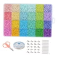 thumbnail image 4 of Cuentas de semilla de vidrio, cuentas para manualidades pequeñas, dijes para niños, pulseras, cuentas espaciadoras para anillos para DIY, colgantes, Estilo B, 4 of 8