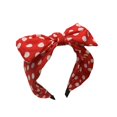 thumbnail image 1 of wonima44 Red Polka Dot Bow headbands for women 50s Outfit Accessories Halloween Bandana Headbands Retro Cute Red hair accessories (red), 1 of 1
