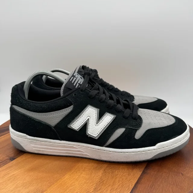 New Balance Numeric 480 Shoes Mens 14 Black Grey Running Athletic Sneakers