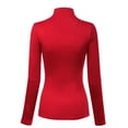 thumbnail image 4 of MixMatchy Women's Mock Neck Long Sleeve Turtleneck Slim Fit Sweater Top, 4 of 4