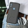 thumbnail image 6 of Compatible for Moto E 2020 Case with Tempered Glass Screen Protector Belt Clip Holster Defender Rugged Shock Proof Armor Protection Phone Cover [Black], 6 of 6