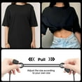 thumbnail image 2 of LAICAIW Crop Tuck Adjustable Band, Crop Tuck Tool for Sweater and Shirt, Belly Leaking Crop Tuck Band, The Elastic Band to Change The Style of Your Tops(1PC, Color:Black, Size:Medium), 2 of 7