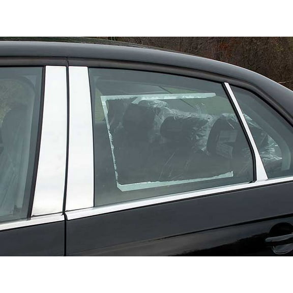 Stainless Steel Pillar Trim 6Pc Fits 2005-2010 Volkswagen Jetta PP25666 QAA