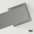 thumbnail image 5 of Vigo Vgt2085 Tarragona Gothic 19" Rectangular Concrete Vessel Bathroom Sink - Nickel, 5 of 7