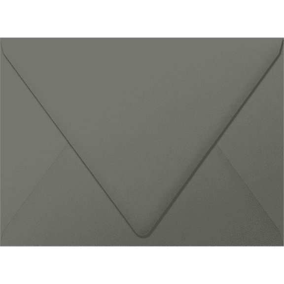 LUXPaper A7 Contour Flap Invitation Envelopes, 5 1/4 x 7 1/4, Smoke Gray, 80lb, 50 Pack
