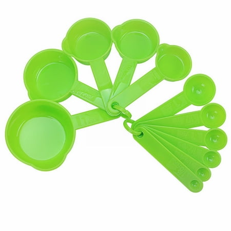 

Lloopyting 1 Set Of Spoons Clearance！ 10Pcs Plastic Measuring Spoon Measuring Cup Green Measuring Spoons，10Pcs For Baking Set Tools Spoons Coffee Measuring Plastic Cups Measure Kitchen，Dining & Bar