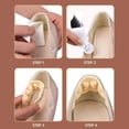 thumbnail image 3 of 4pcs Innovative Anti-Drop Heel Pain Relief Foot Soothing Tool Anti-Abrasion Seamless Design Protection Heel Sticker Prevent Slipping Convenient Insole High Heels Insoles 3MM, 3 of 8
