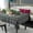 Blue, variant on Plaid Tablecloth for Christmas, W60 x L60 inch Table Cloth Holiday Family Gathering Square Table Cover - Spillproof & Waterproof - Ideal for Indoor & Outdoor Use