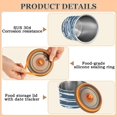 thumbnail image 5 of Shark Stripes Airtight Coffee Bean Canister 17oz Food Storage Containers with Lids For Gournd, Tea, Sugar, Flour, Rice, Cereal, Candy Cookie Jar, 5 of 8