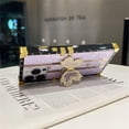 thumbnail image 3 of Case for iPhone 16,Glitter Kickstand Cute Luxury Bling Sparkly Rhinestone Butterfly Foldable Stand Elegant Shockproof Women Girl Phone Case for iPhone 16,6.1 inch 2024 (Purple), 3 of 13