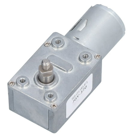 

Worm Gear Motor Turbo Geared Full Metal Self Locking Reduction Gearbox JGY‑370 DC24V66RPM