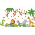 thumbnail image 1 of BR-Life Pegatinas de pared Animales de la selva Etiqueta de la pared Jirafa Elefante Mono Decoración de la pared Dormitorio Niños Bebé Guardería Sala de estar esquí esquí Gafas de esquí, 1 of 5
