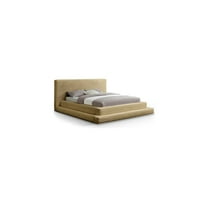 Meridian Furniture Drew Camel Corduroy King Bed