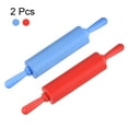 thumbnail image 3 of Silicone Rolling Pins for Baking 30cm x 4.2cm, Blue & Red, 3 of 4