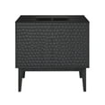 thumbnail image 6 of Bosse 36" Freestanding Bathroom Vanity in Black Oak with Black Sink Top, 6 of 11