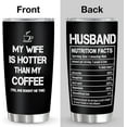 thumbnail image 2 of Gifts for Husband from Wife, Best Husband Gifts, Husband Coffee Cup Tumbler 20oz, Anniversary Birthday Gifts for Husband, Gift for Husband Valentines Fathers Day, 2 of 6