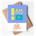 thumbnail image 1 of I Am From Kazakstan Art Deco Fashion Thank You Cards Envelopes Blank Note, 1 of 3