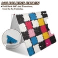 thumbnail image 2 of FORMRS A4 Clipboard Folder with Pen Holder Horizontal Foldable School Office Binder, White Checkered Pattern, 2 of 9