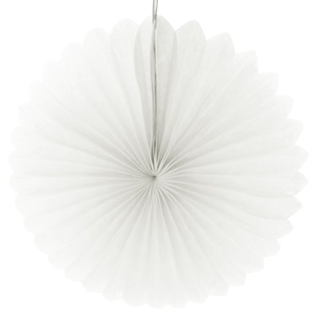 Billuyoard Abanico de panal de 8/10/12 pulgadas, abanico de papel para colgar en la pared, decoraciones para fiesta de boda Decoración del hogar Marfil 8 pulgadas