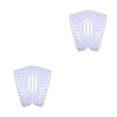 thumbnail image 4 of Eigraketly Almohadilla trasera Estera de surf Suministros de surf Accesorios deportivos Superficie hueca multicolor Almohadillas para pies que Blanco 2piezas, 4 of 6
