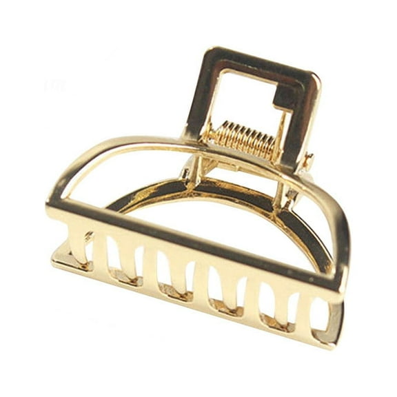 Pompotops Large Metal Hair Claw Clips for Women Nonslip Hollow Hair Catch Small Barrette Jaw Clamp