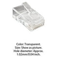 thumbnail image 4 of ZLight Internet Cable Connector Portable Transparent Ethernet Network Connectors 50 Pieces 1Set, 4 of 6