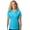 Atomic Blue, variant on Womens Patriotic Butterfly Patch Polo Shirt, 4XL Atomic Blue