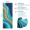 thumbnail image 2 of Dark Blue Marble Gold Line Pattern Hot Yoga Mat Towel Non Slip for Hot Yoga - Quick-Drying Yoga Mat Cover with 4 Corner Pockets with Travel Bag - Hot Yoga Towel Non Slip 70"x26", 2 of 6