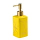 thumbnail image 2 of Dispensador de jabón de cerámica con bomba manual, recargable y elegante. Amarillo, 2 of 7