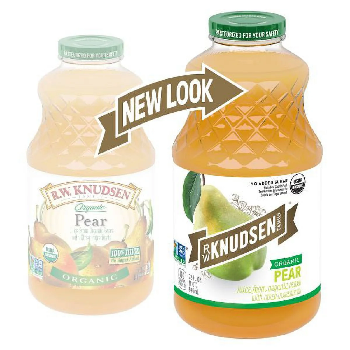 R.W. Knudsen Family Organic Pear Juice, 32 oz (Packaging May Vary)