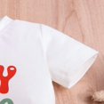 thumbnail image 6 of ZEHJUHAN Boys' Casual Two-Piece Set Short-Sleeve Letter Print Tee & Drawstring Waist Pocket Shorts Comfortable Outfit LIL Brother，12-18M, 6 of 9