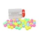 thumbnail image 1 of EeaseMX 100 pelotas de ping pong de plástico sin costuras de 40 mm para entretenimiento y lotería (colores variados), 1 of 7