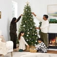 thumbnail image 6 of Best Choice Products 9ft Pre-Lit Cashmere Christmas Tree Holiday Decor w/ Cordless Connection, 2-in-1 LED Lights, 6 of 10